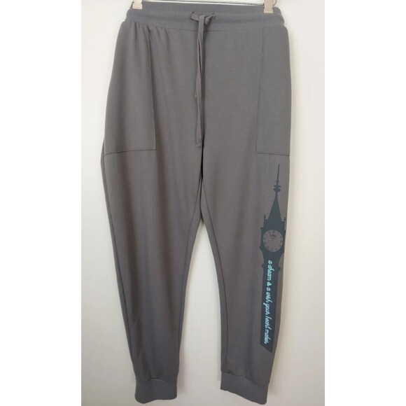 Disney Cinderella “A Wish is a Dream Your Heart Makes” Jogger Sweatpants SZ XL - Picture 1 of 8